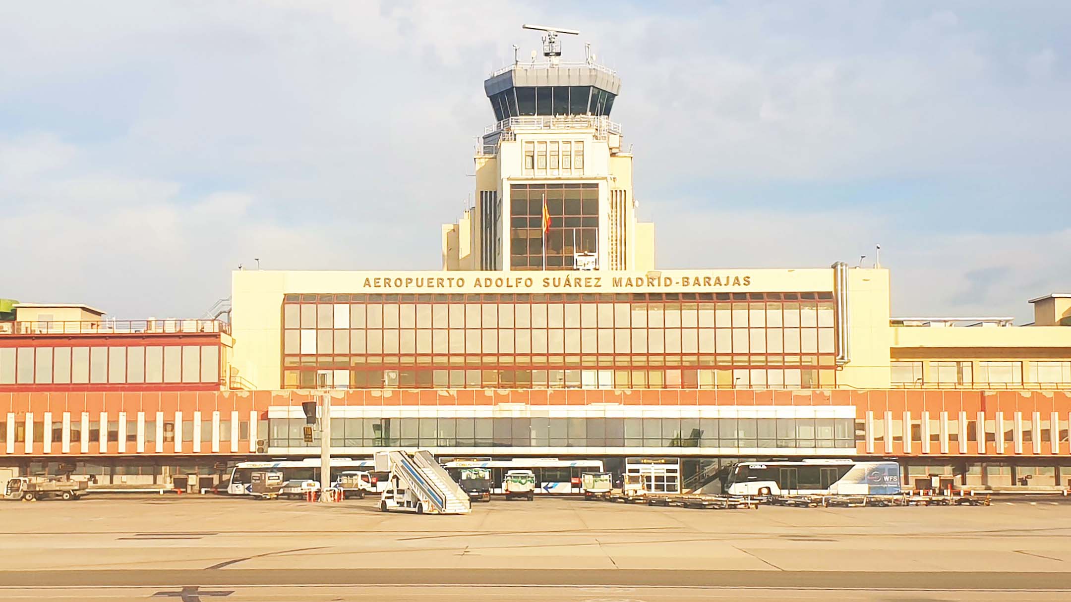 Aéroport de Madrid en Espagne'