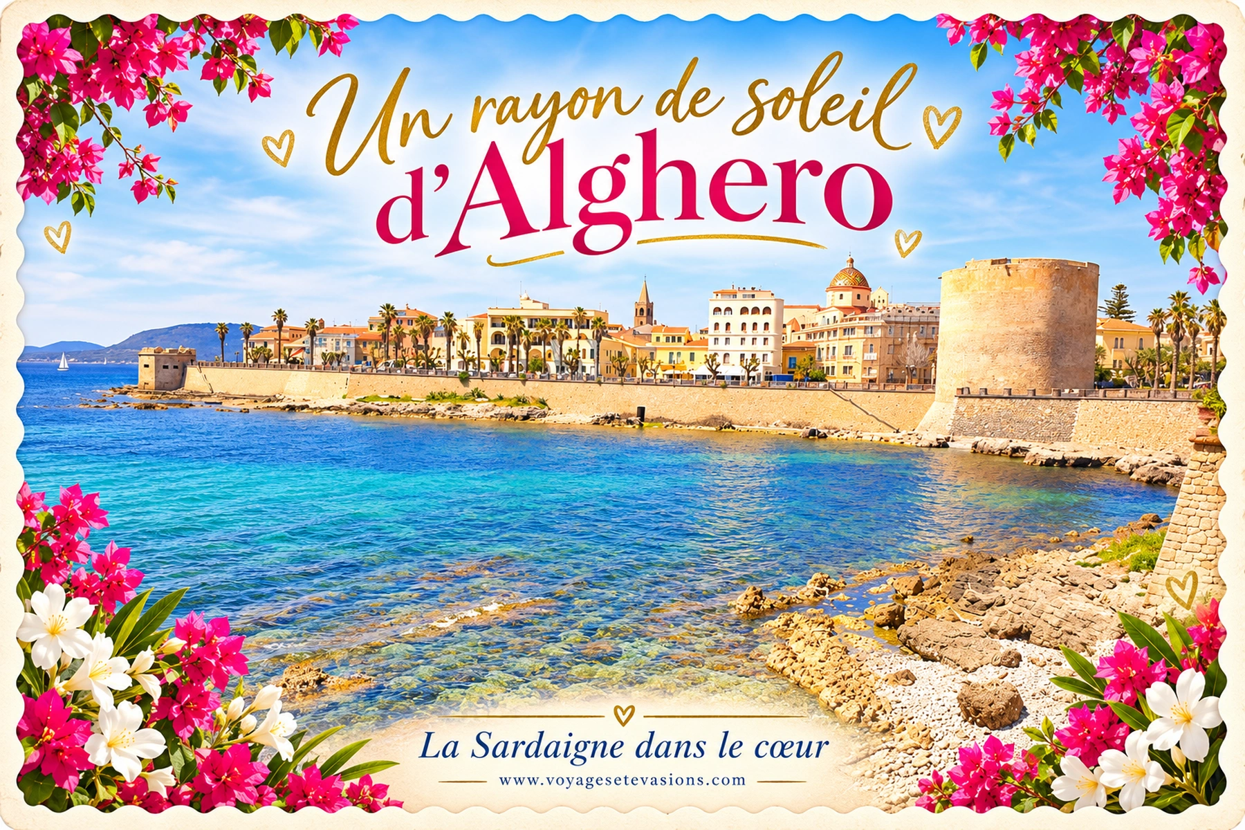 Un rayon de soleil d’Alghero : carte postale de Alghero