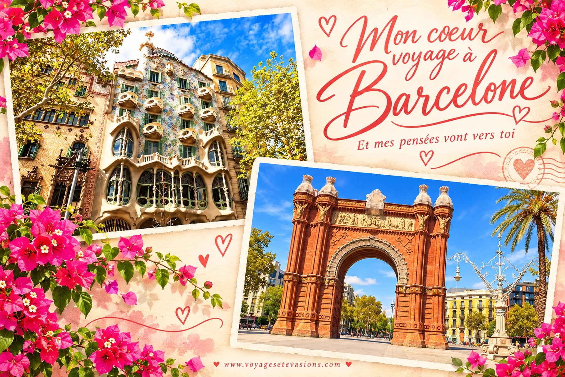 Mon cœur voyage à Barcelone