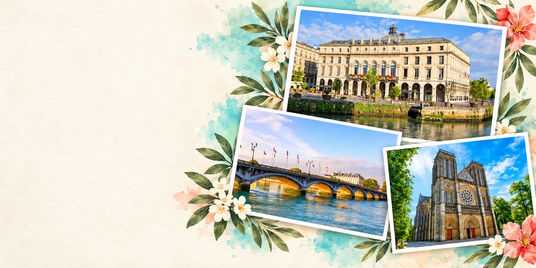 Cartes postales de Bayonne composées avec nos photos