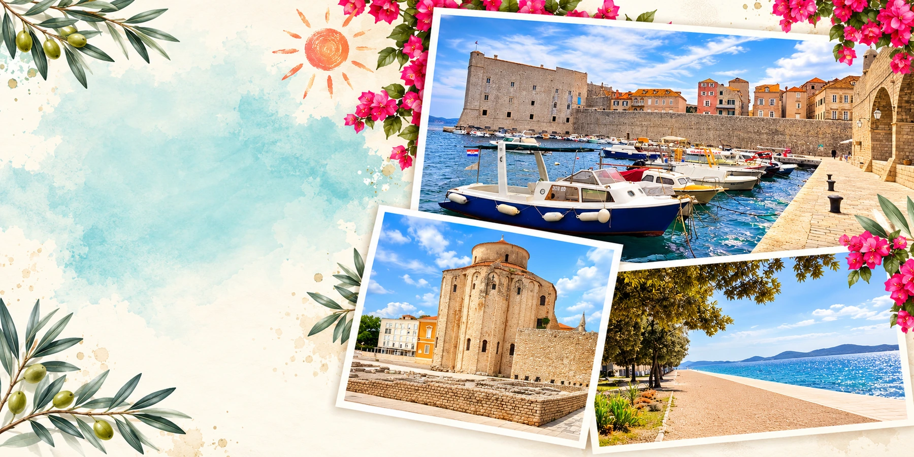 Nos photos de Dubrovnik et Zadar pour les cartes postales de Croatie