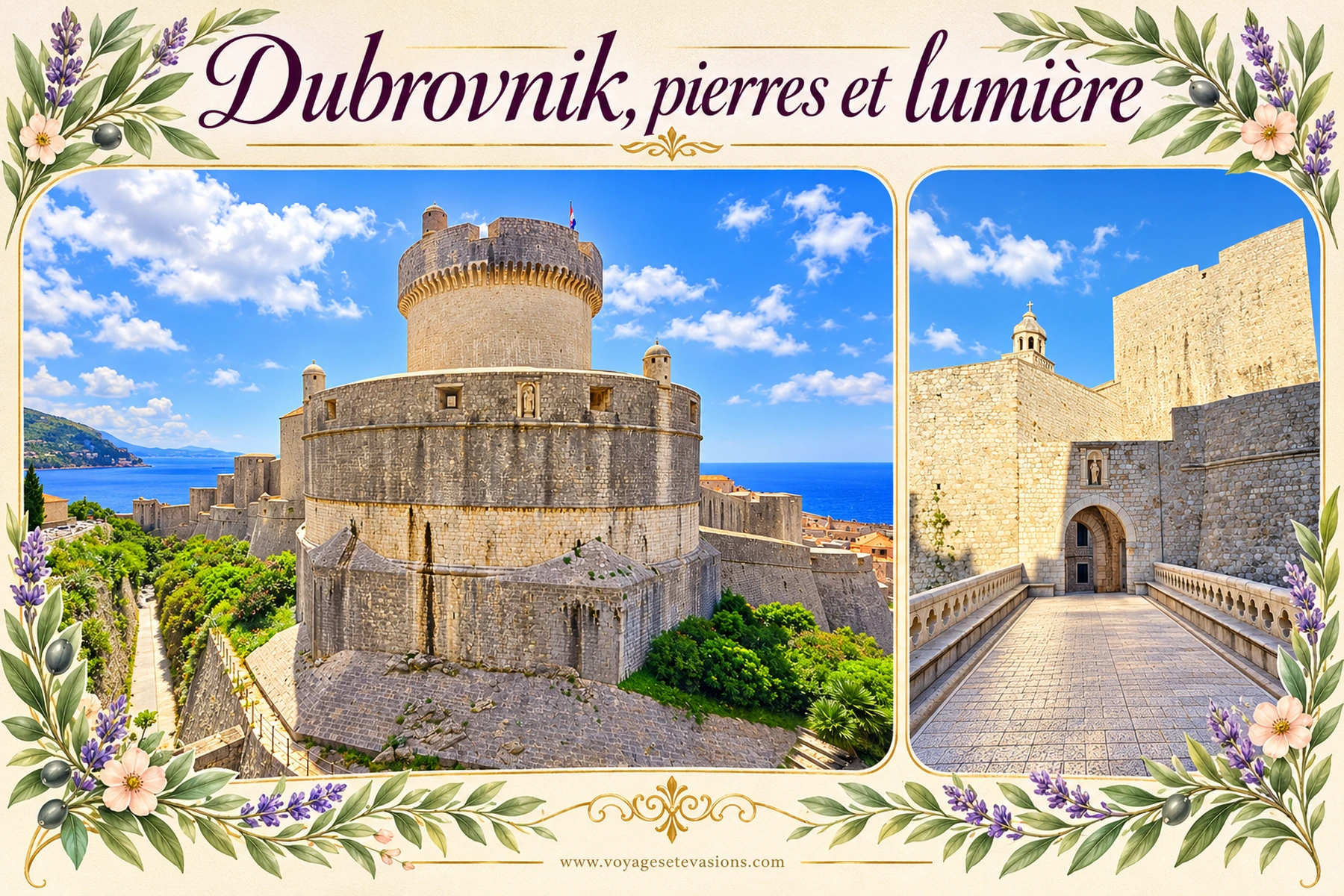 Dubrovnik, pierres et lumière