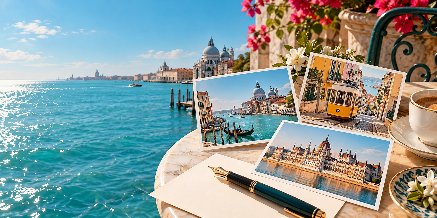 Cartes postales de voyage à personnaliser avec un message