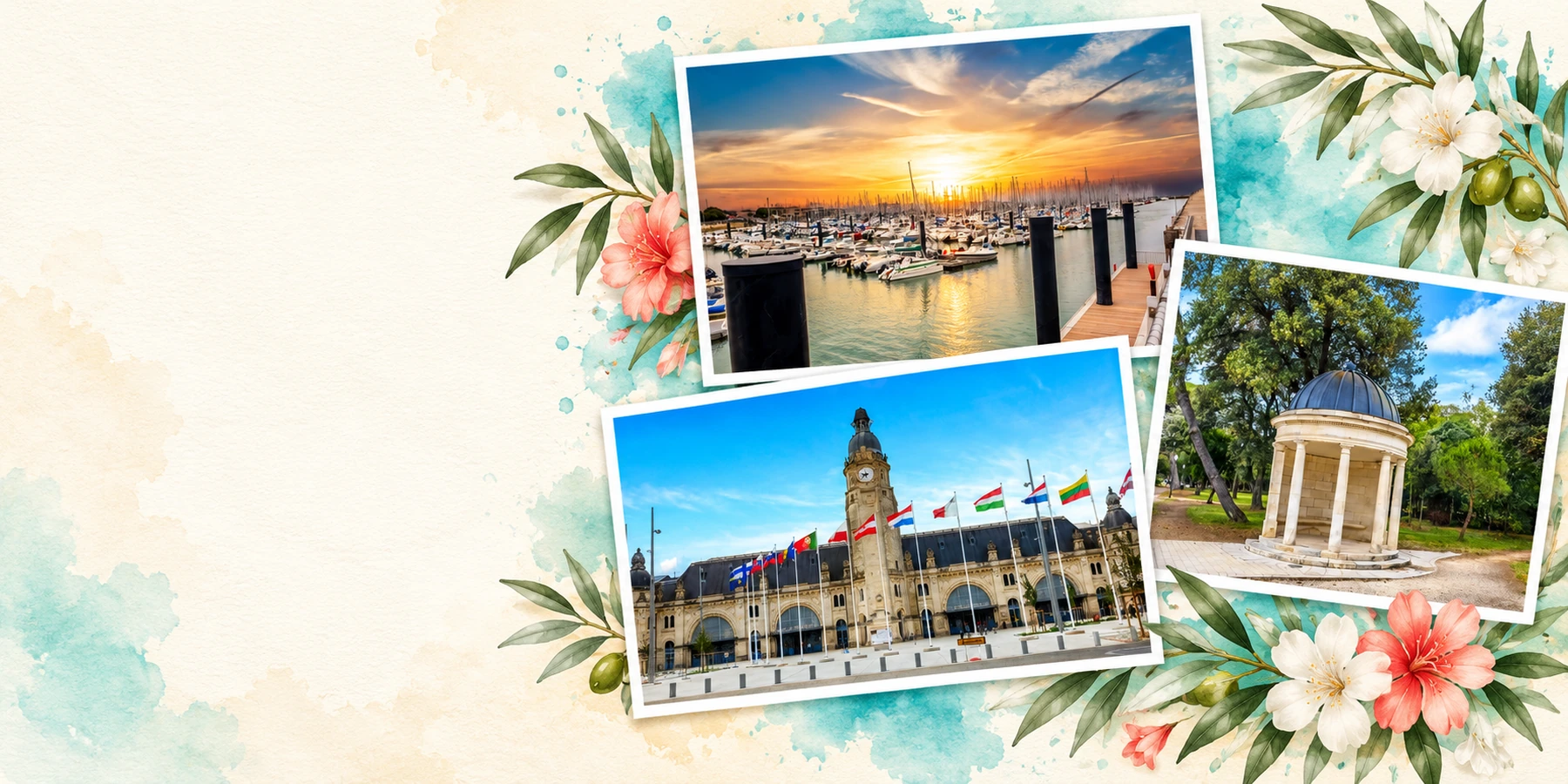 Cartes postales de La Rochelle composées avec nos photos