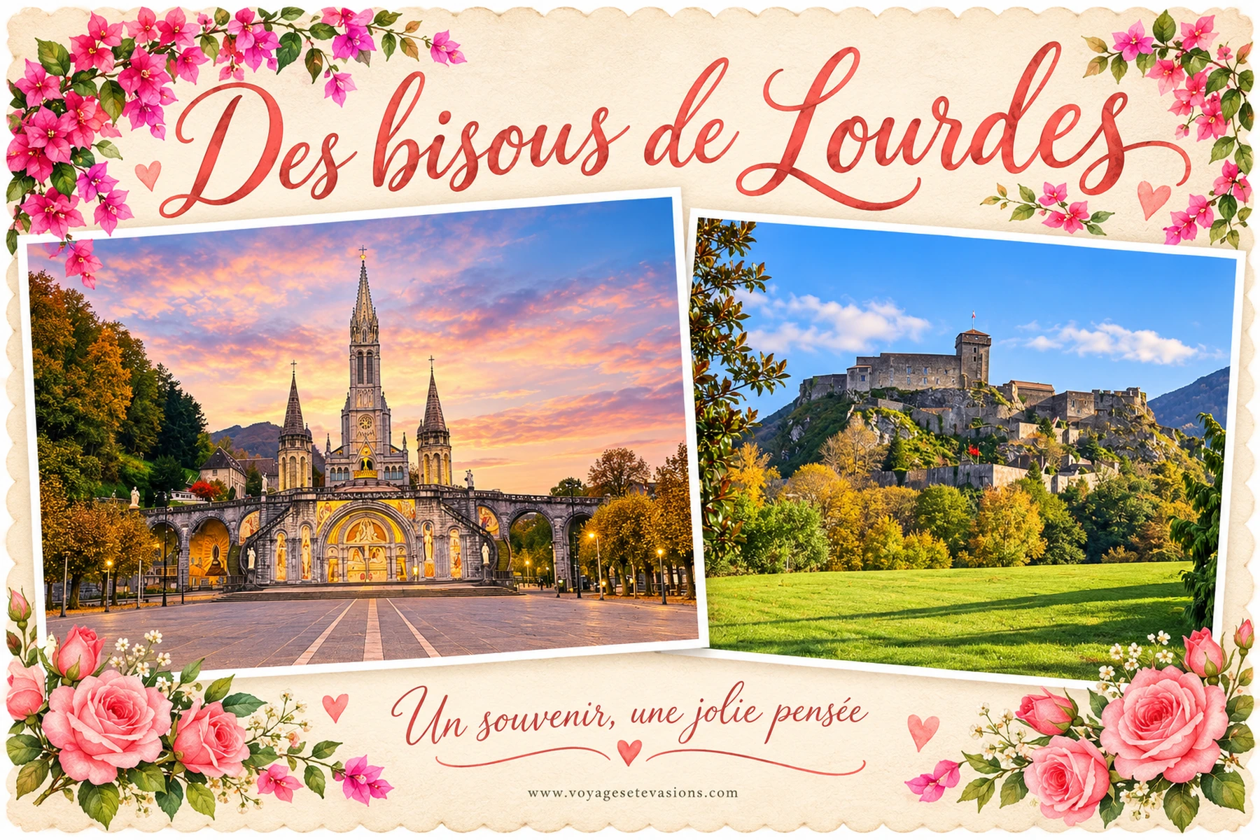 Des bisous de Lourdes