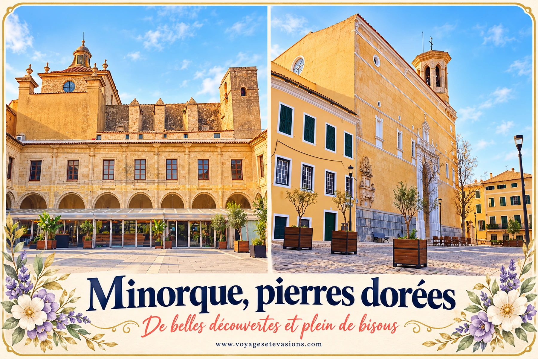 Minorque, pierres dorées