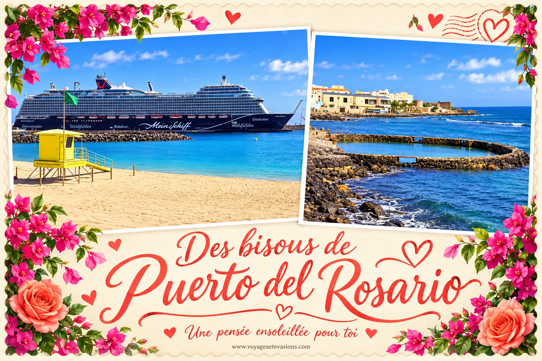 Des bisous de Puerto del Rosario