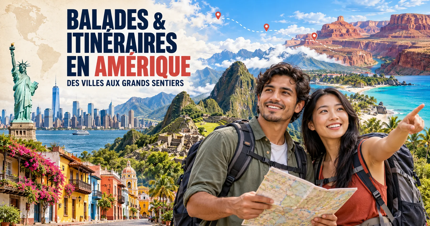 Balades et itinéraires en Amérique