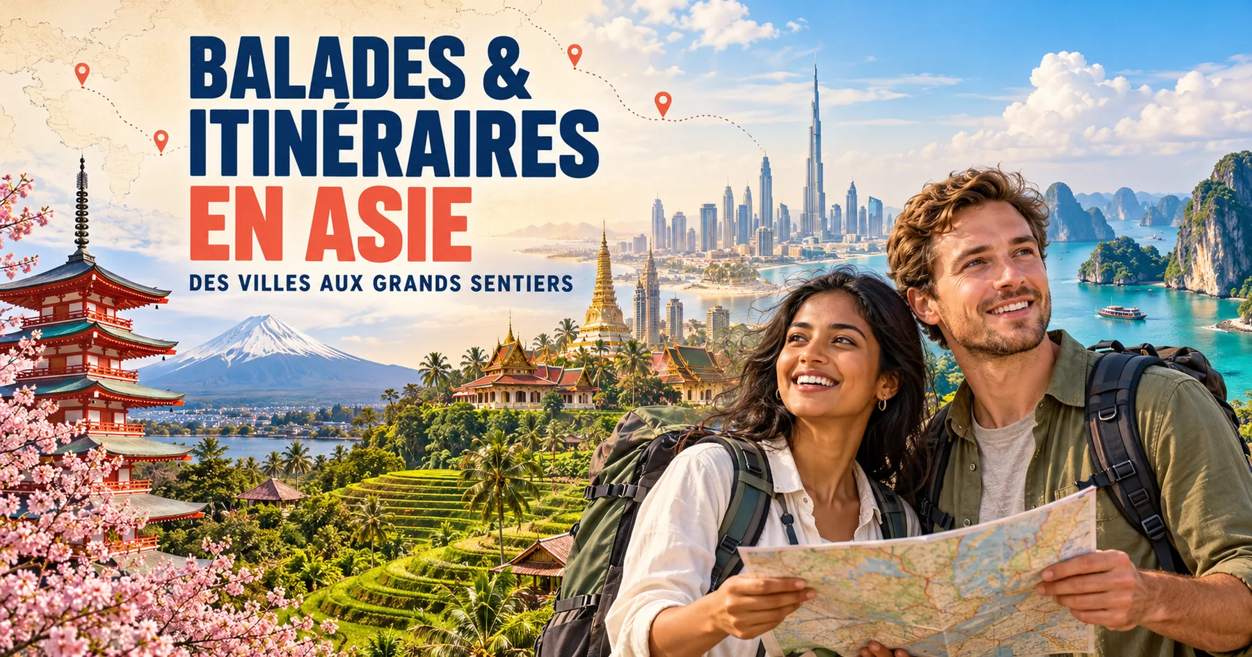 Balades et itinéraires en Asie