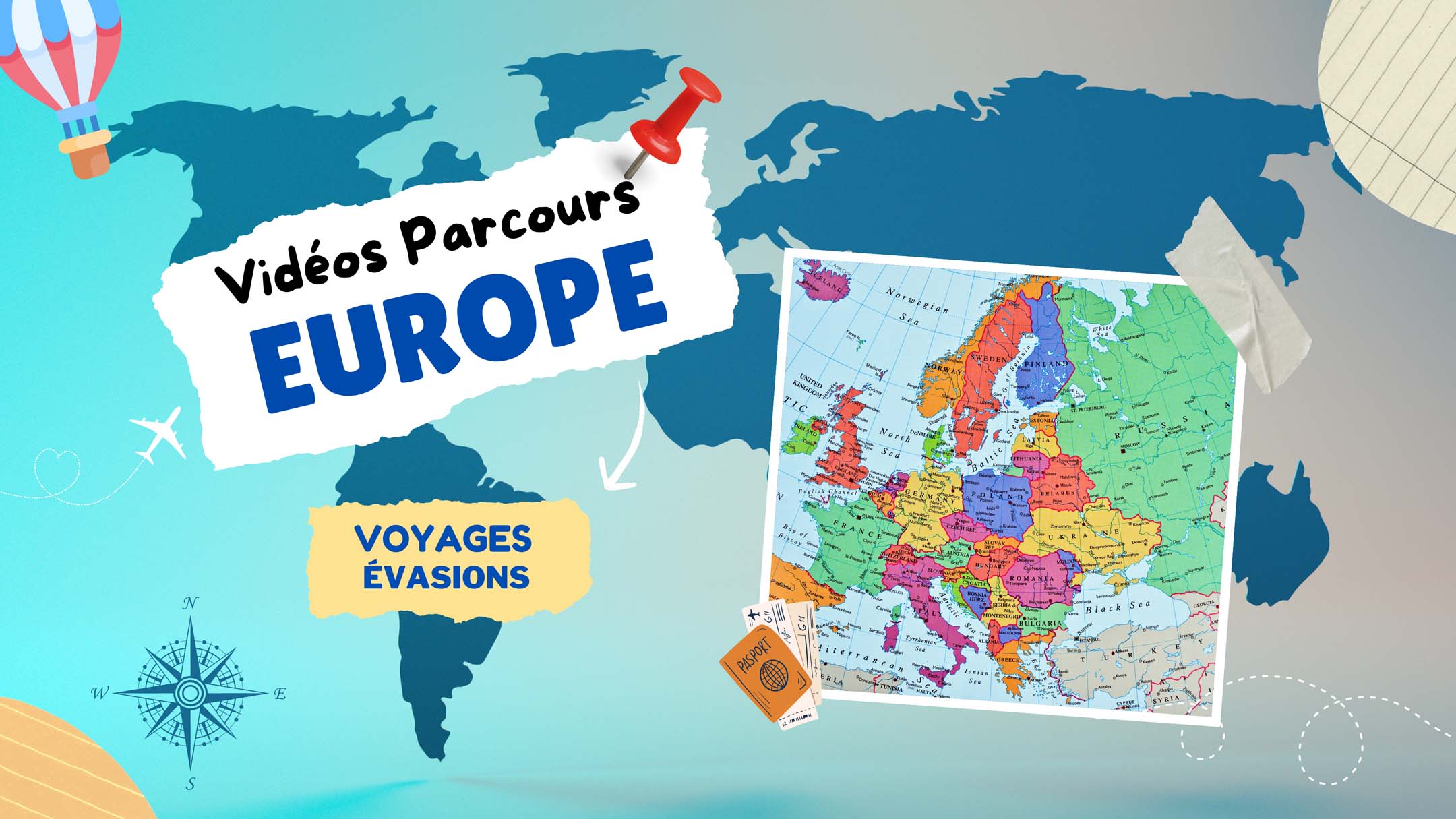 vidéos parcours des villes d'Europe