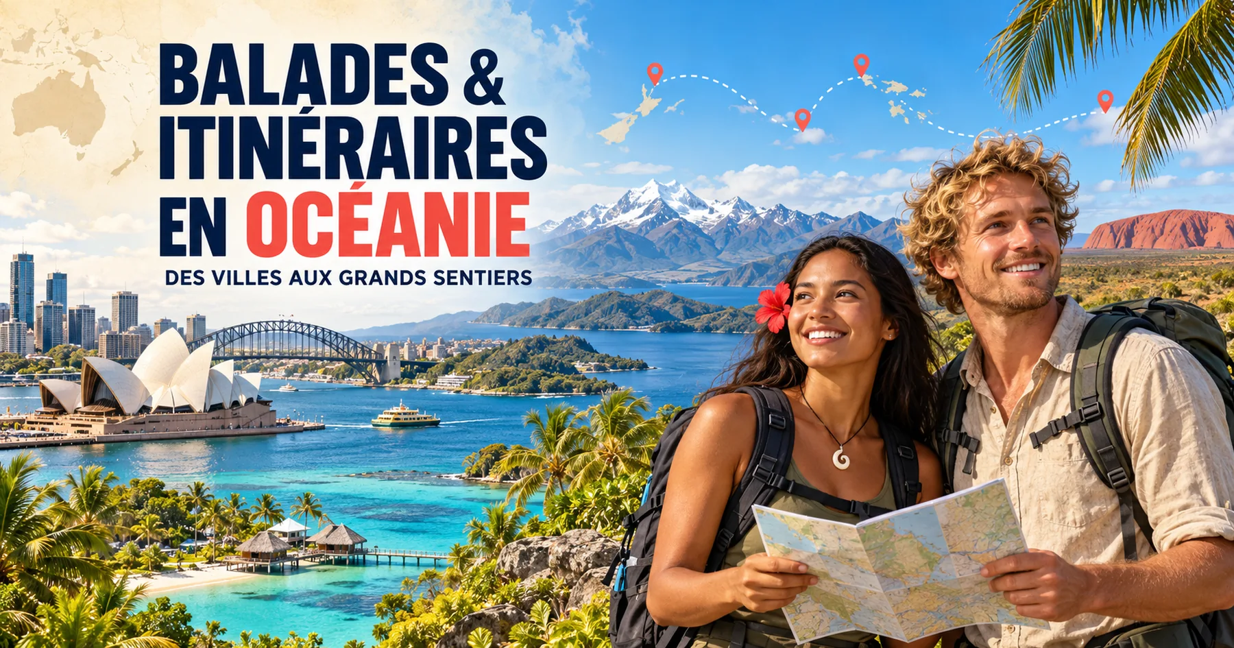 Balades et itinéraires en Océanie