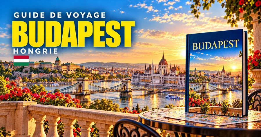 Couverture illustrée du guide de Budapest, Hongrie