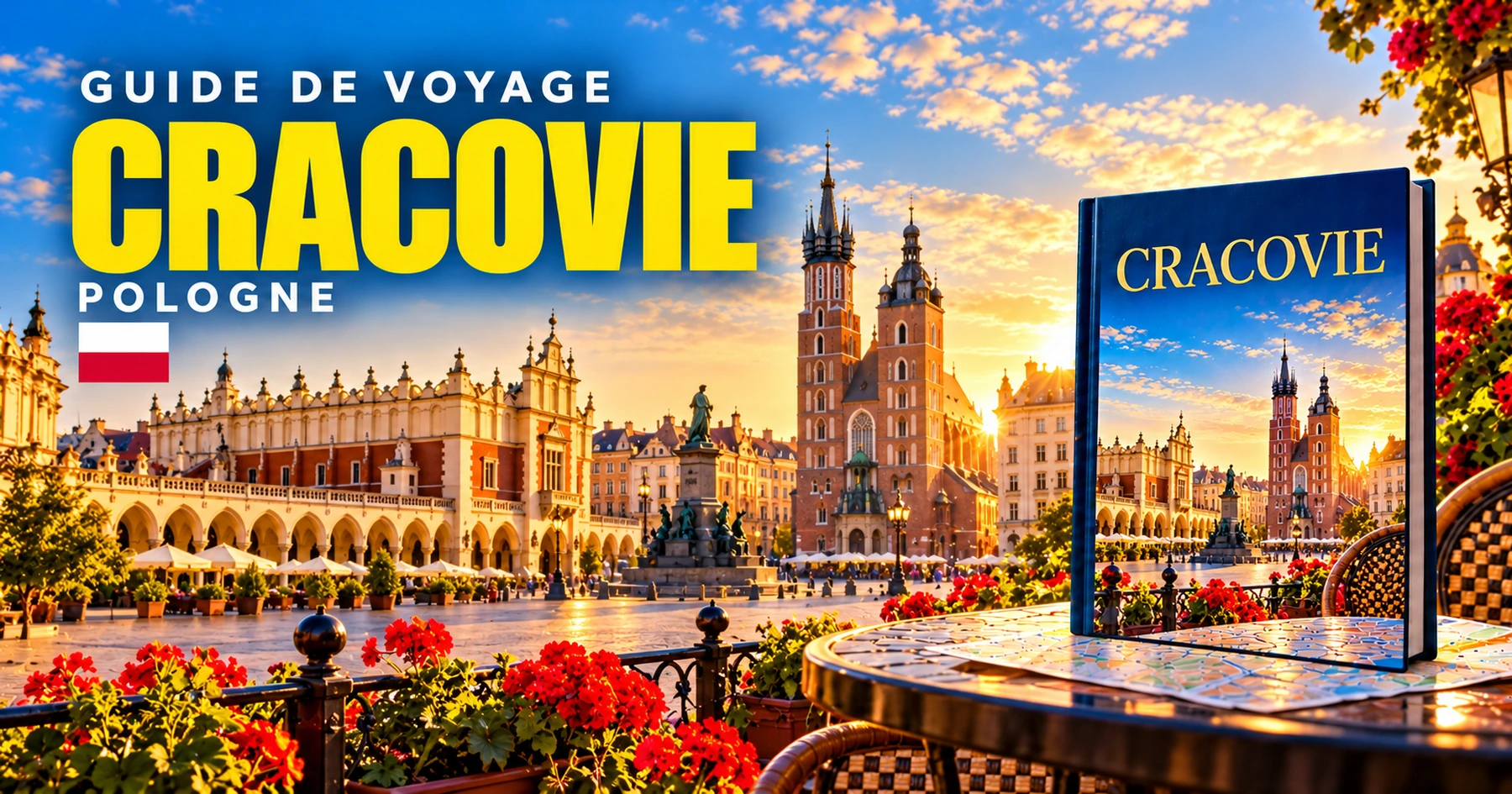 Cracovie, guide de voyage en Pologne — couverture illustrée