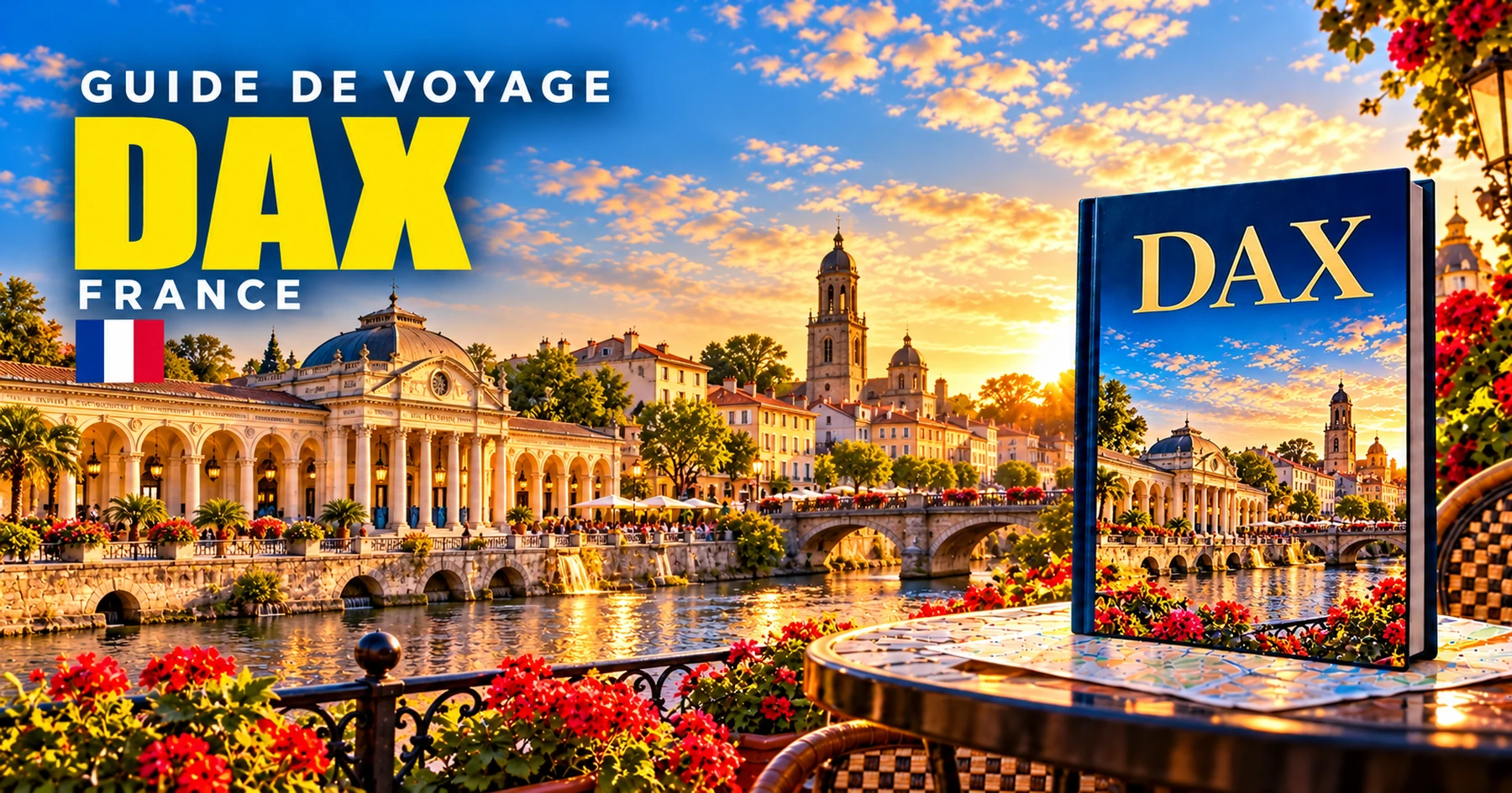 Dax, France — couverture illustrée du guide