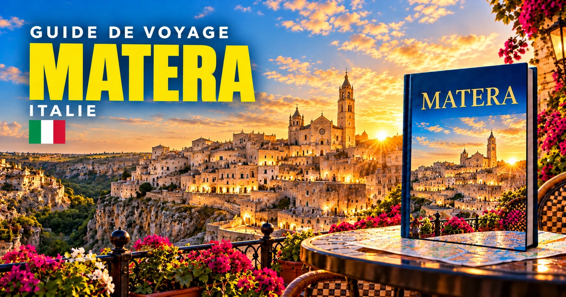 Matera, Italie — couverture illustrée du guide