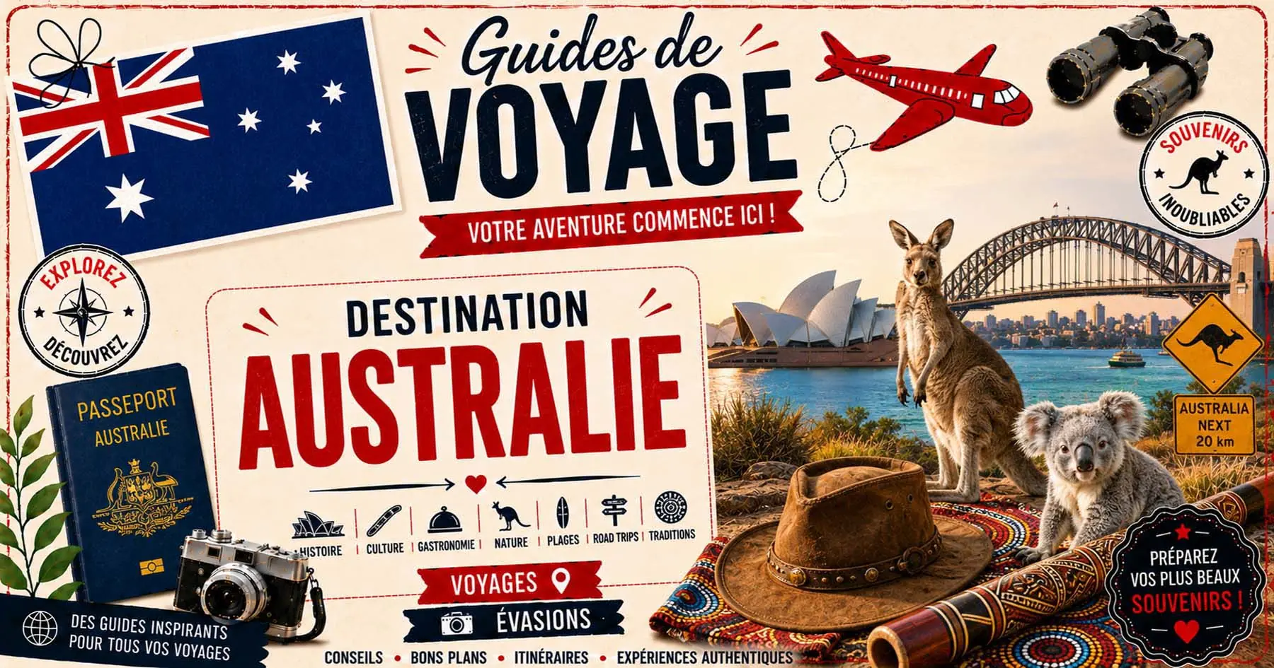 Guide de voyage en Australie entre Sydney, Uluru et côte sauvage