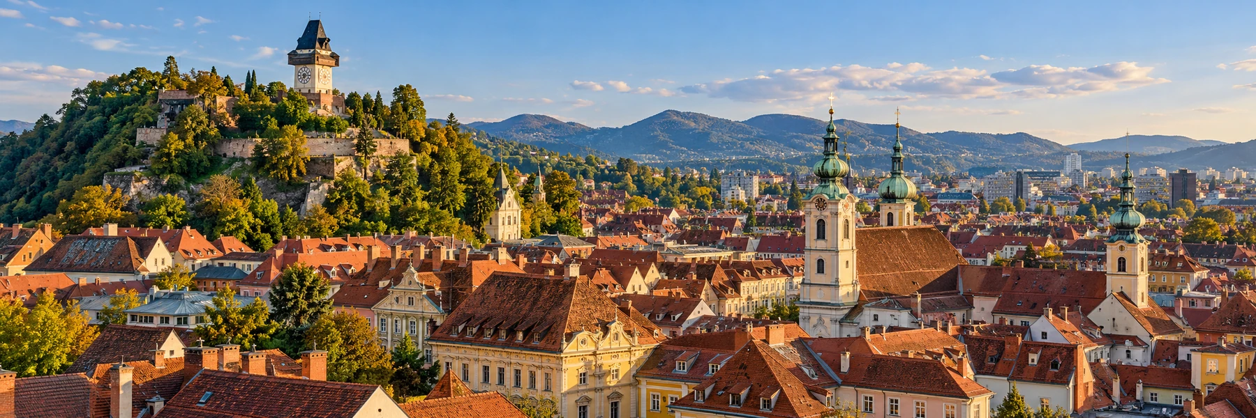 Illustration panoramique de Graz