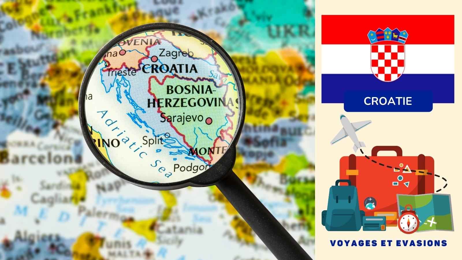 cartes et itinéraires en Croatie