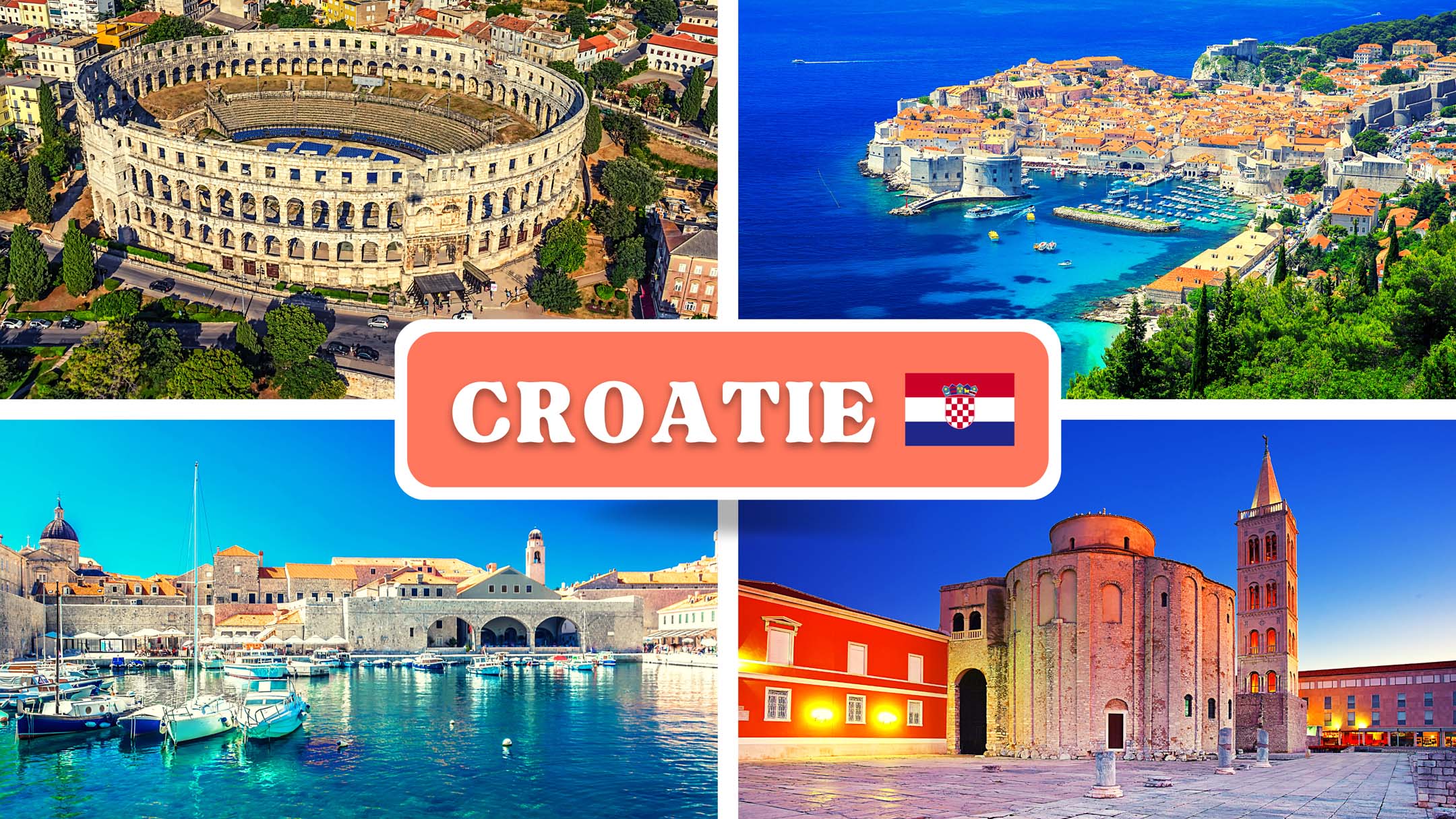 les diaporamas photos des villes en Croatie