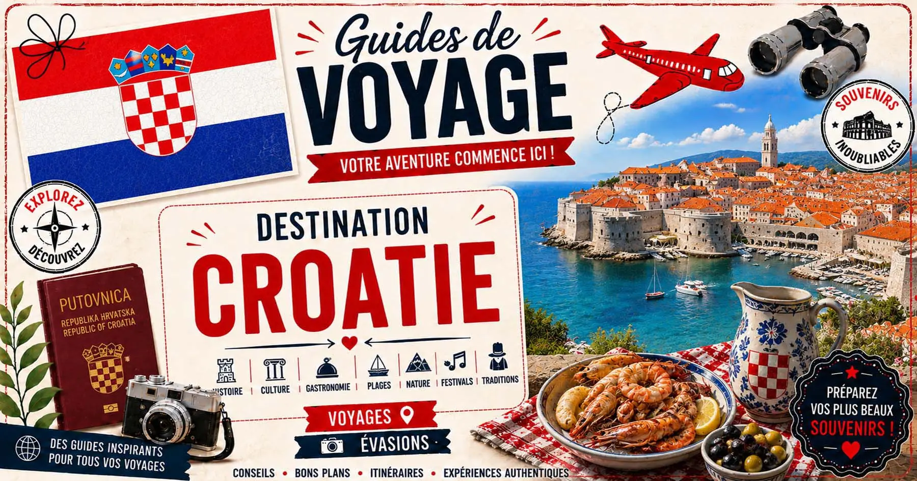 Croatie entre citÃ©s de lâAdriatique, Ã®les et eaux turquoise