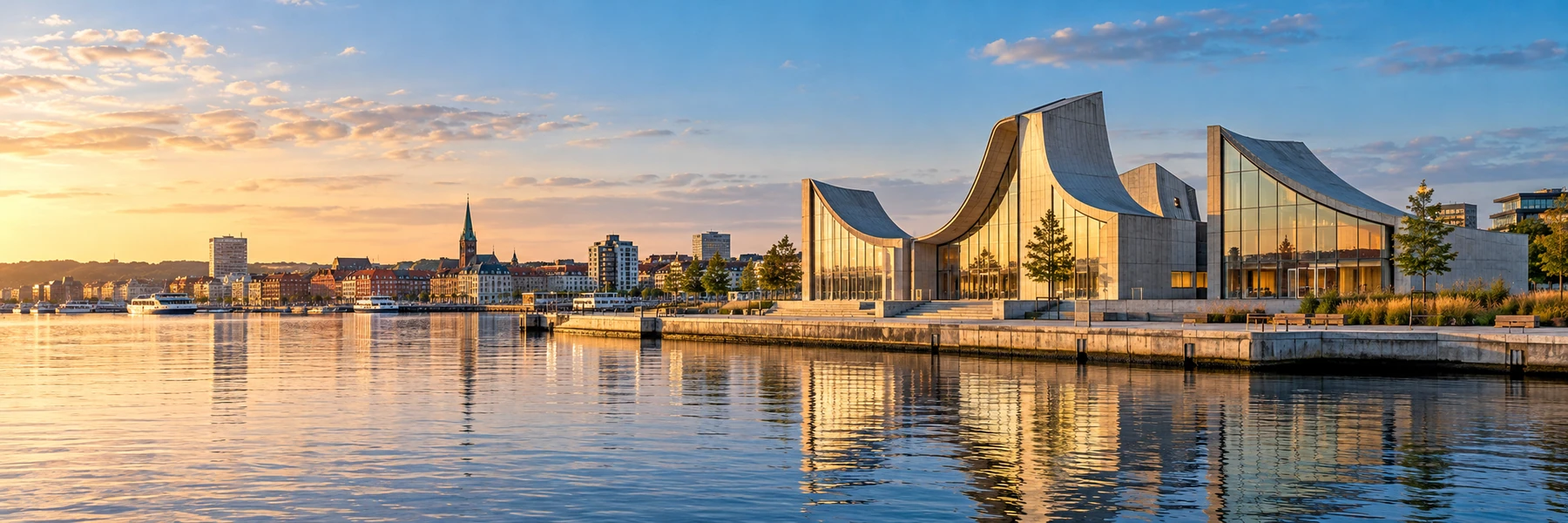Illustration panoramique de Aalborg