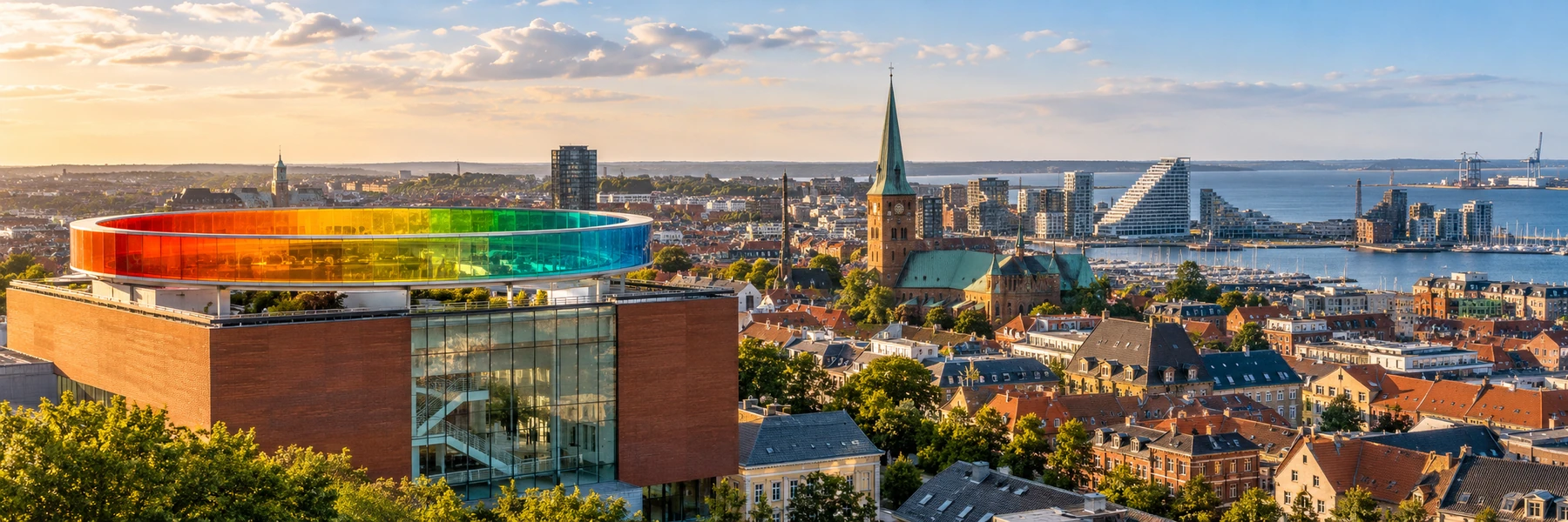 Illustration panoramique de Aarhus