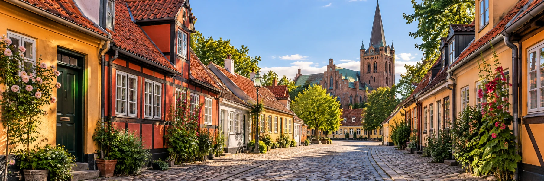 Illustration panoramique de Odense