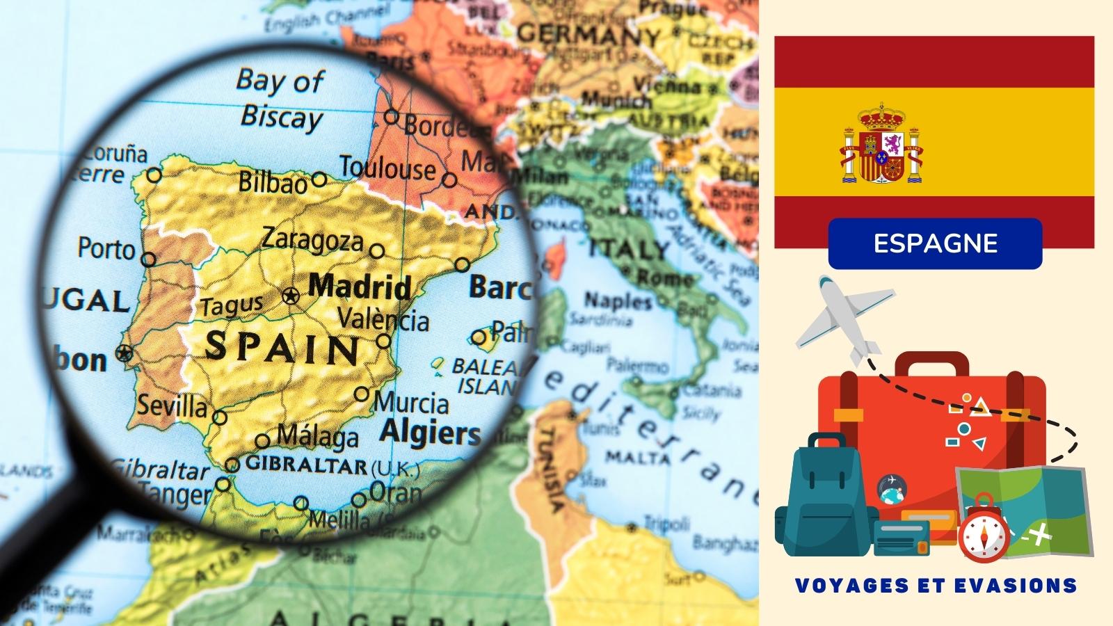 cartes et itinéraires en Espagne