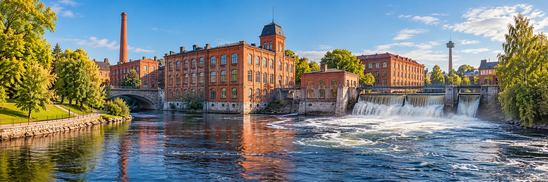 Illustration panoramique de Tampere