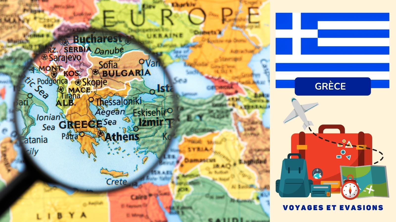 cartes et itinéraires en Grèce