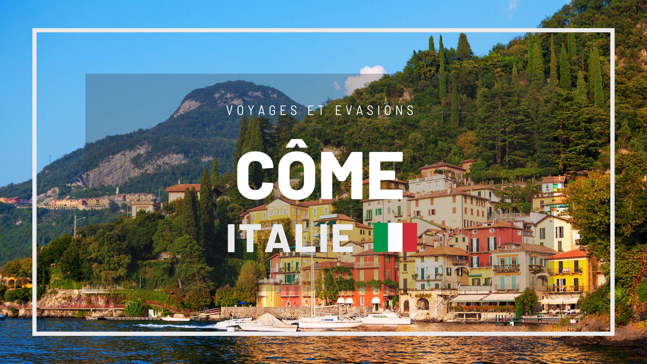 Côme et Brunate en Italie