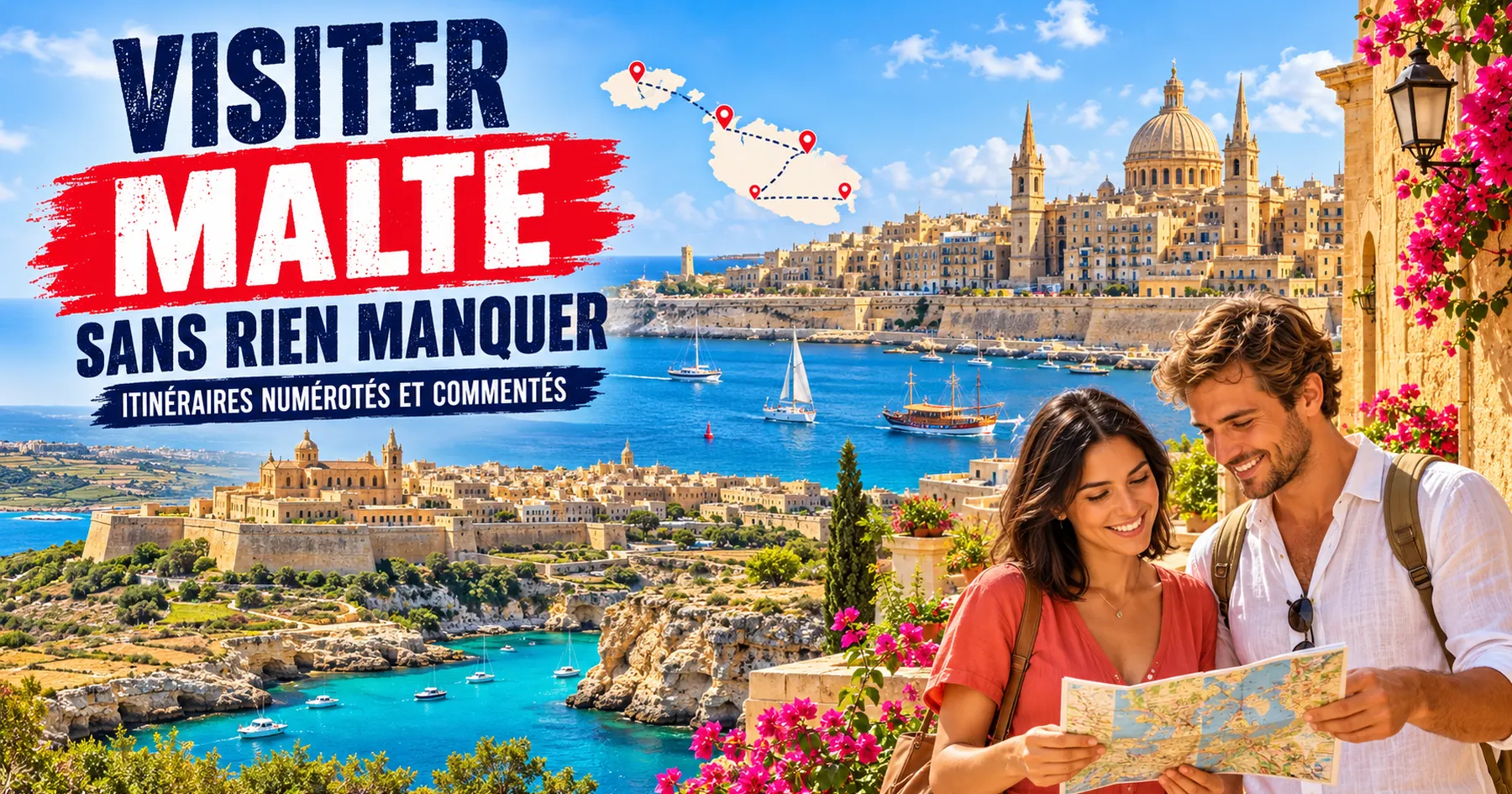 Illustration pour visiter Malte entre patrimoine et paysages