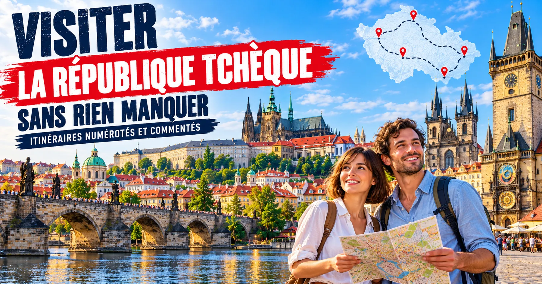 Illustration pour visiter République tchèque entre patrimoine et paysages