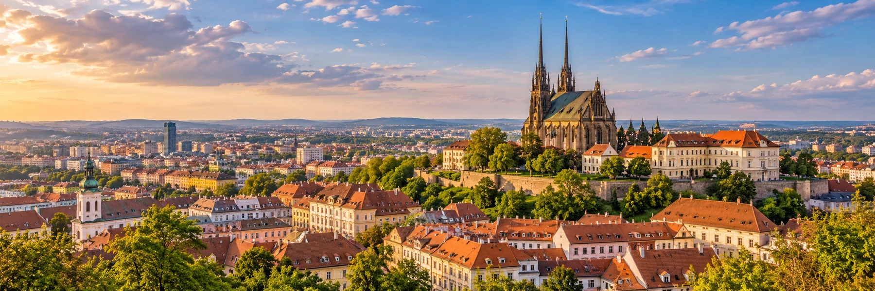 Illustration panoramique de Brno