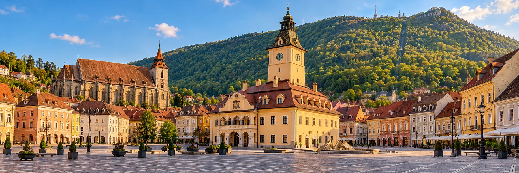 Illustration panoramique de Brașov