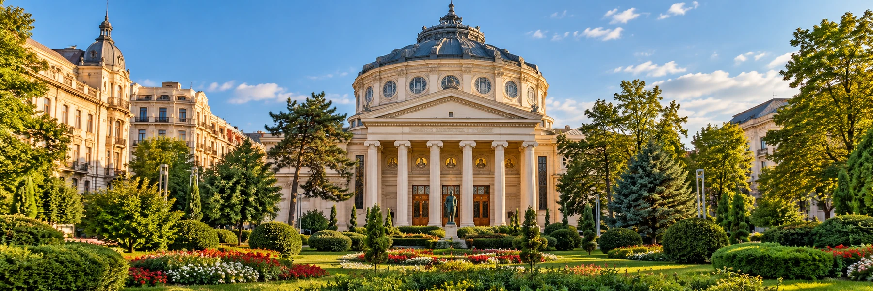 Illustration panoramique de Bucarest