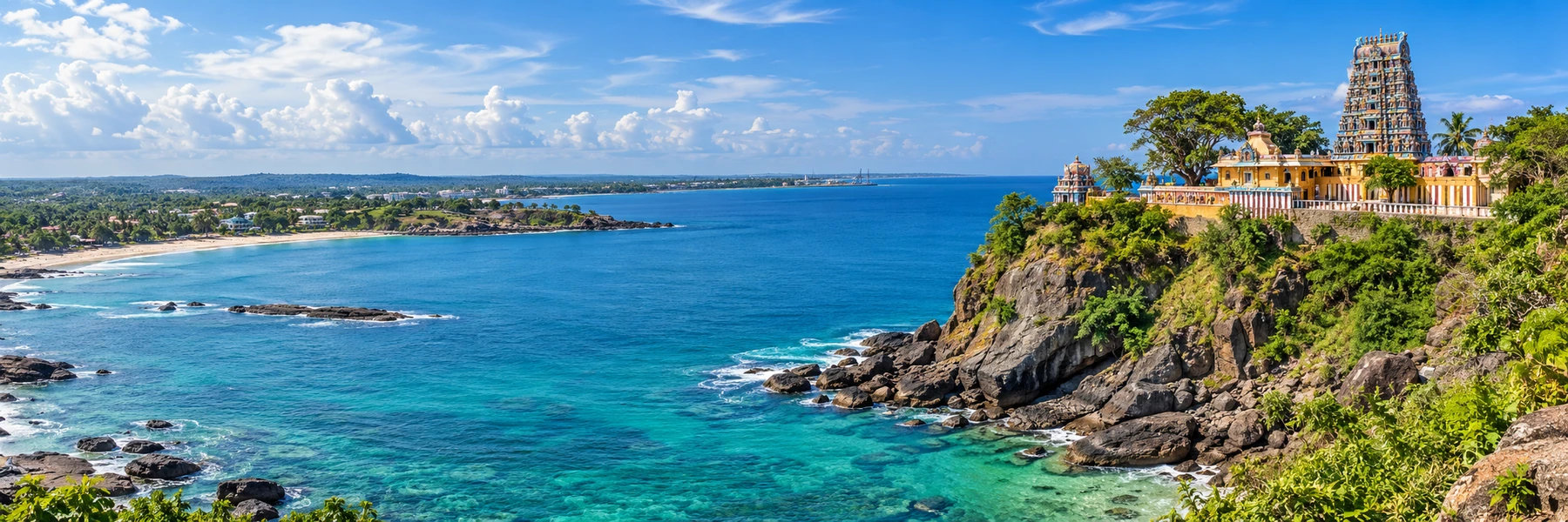 Illustration panoramique de Trincomalee