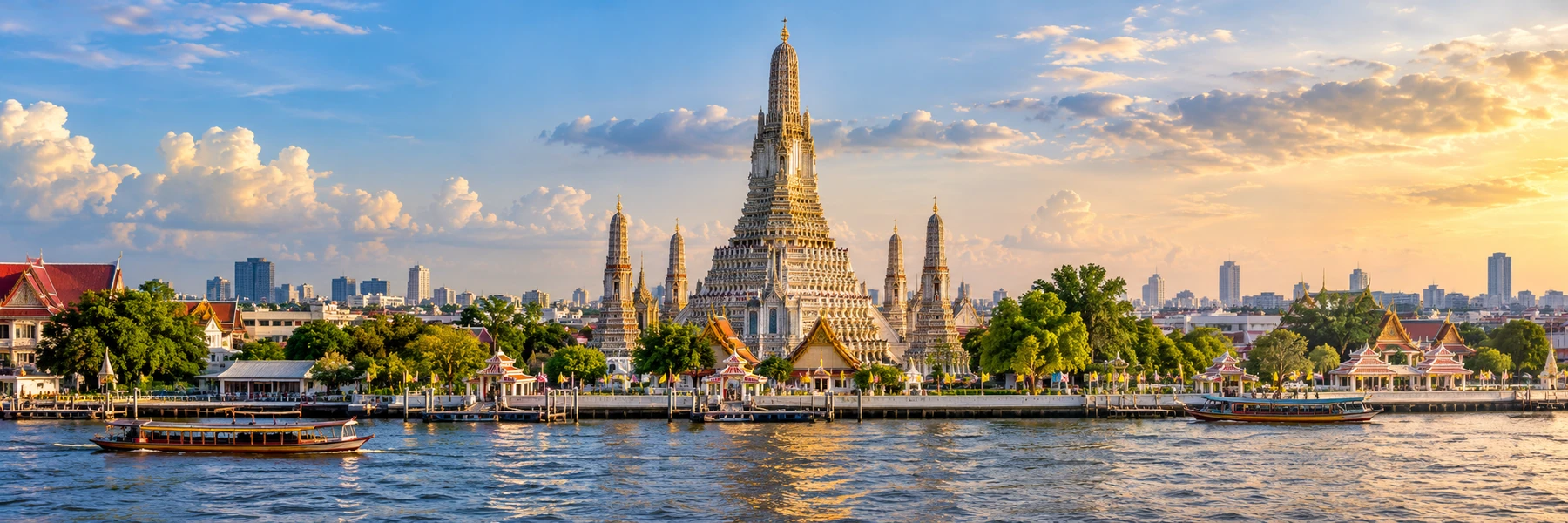 Illustration panoramique de Bangkok