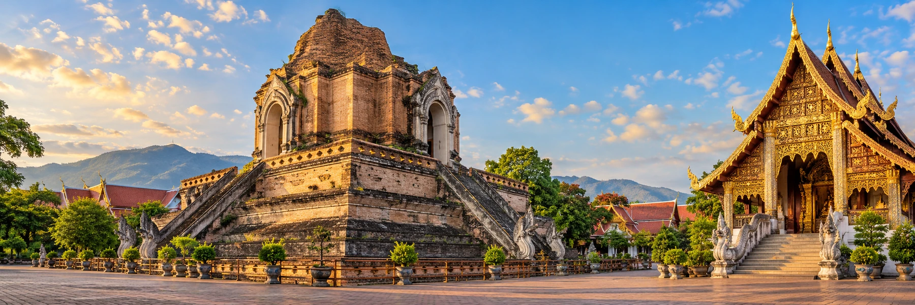 Illustration panoramique de Chiang Mai