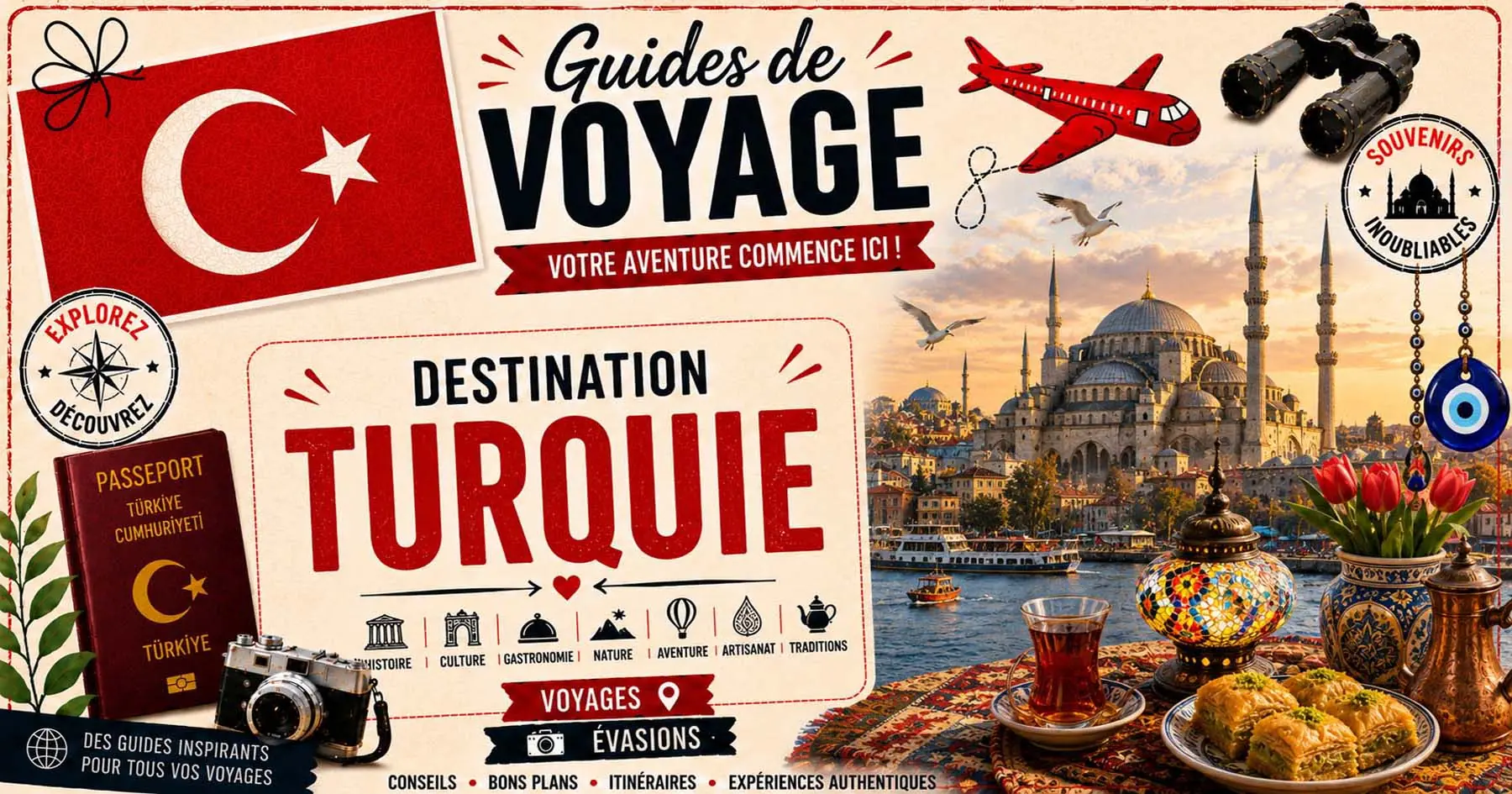 Guide de voyage en Turquie entre Istanbul, Cappadoce et Méditerranée