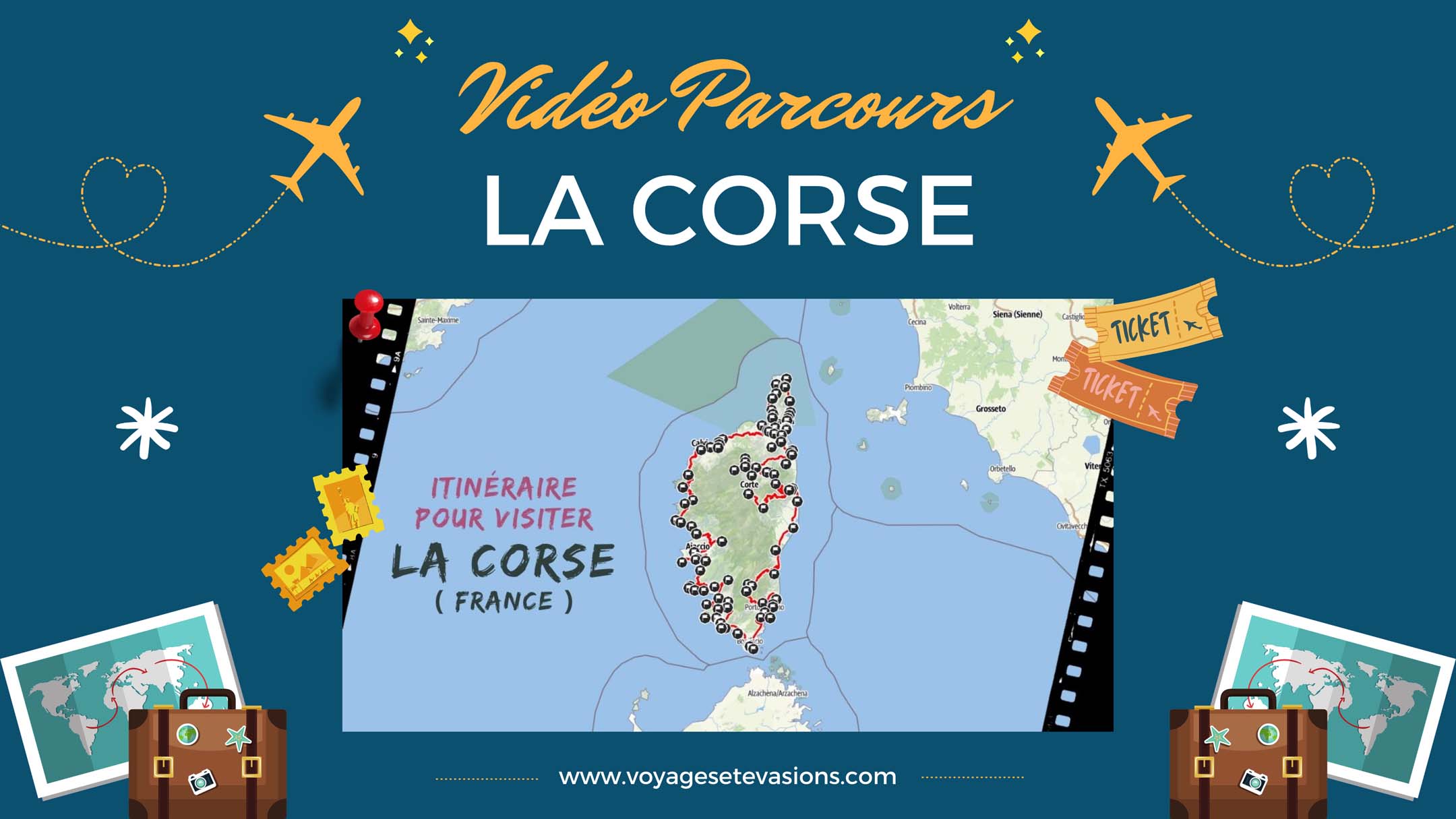 vidéo parcours La Corse en France