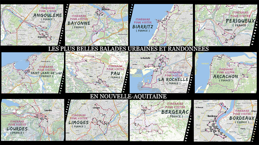 itineraire pour visiter la Nouvelle-Aquitaine en France
