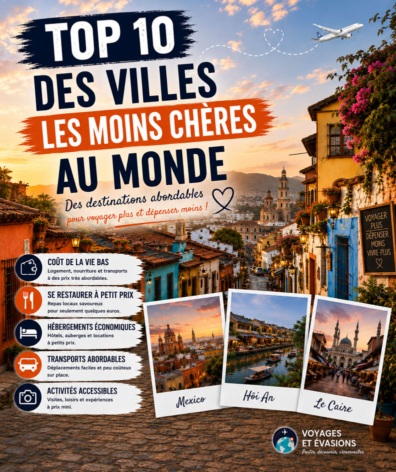 Top 10 des villes les moins chères au Monde