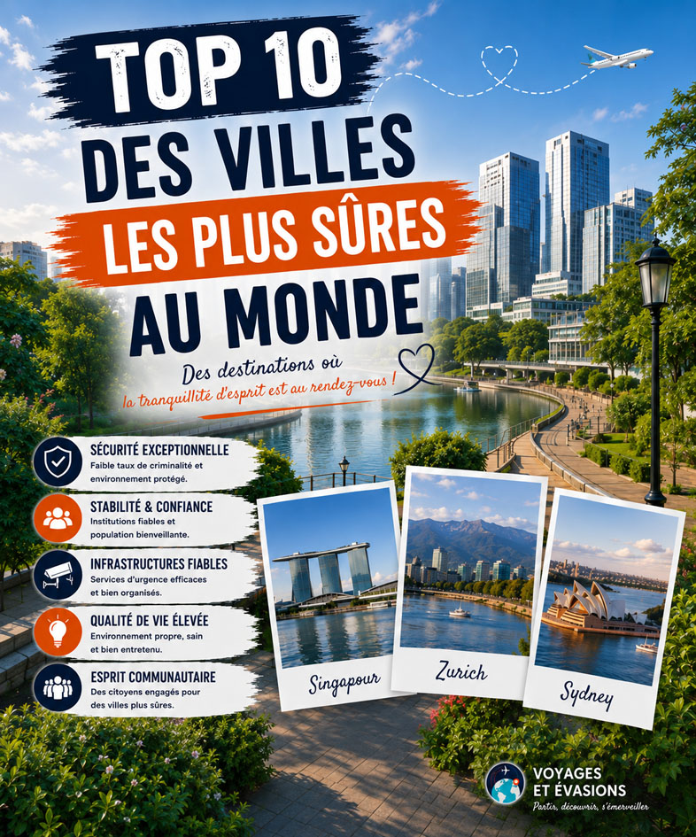Top 10 des villes les plus sûres au Monde