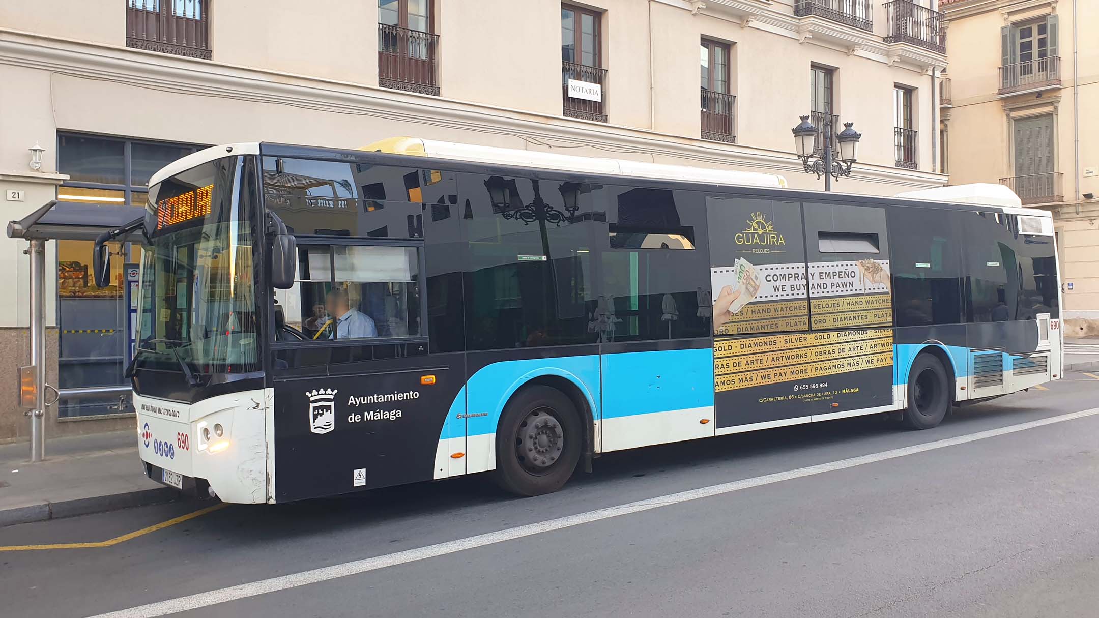 Bus de Malaga en Espagne