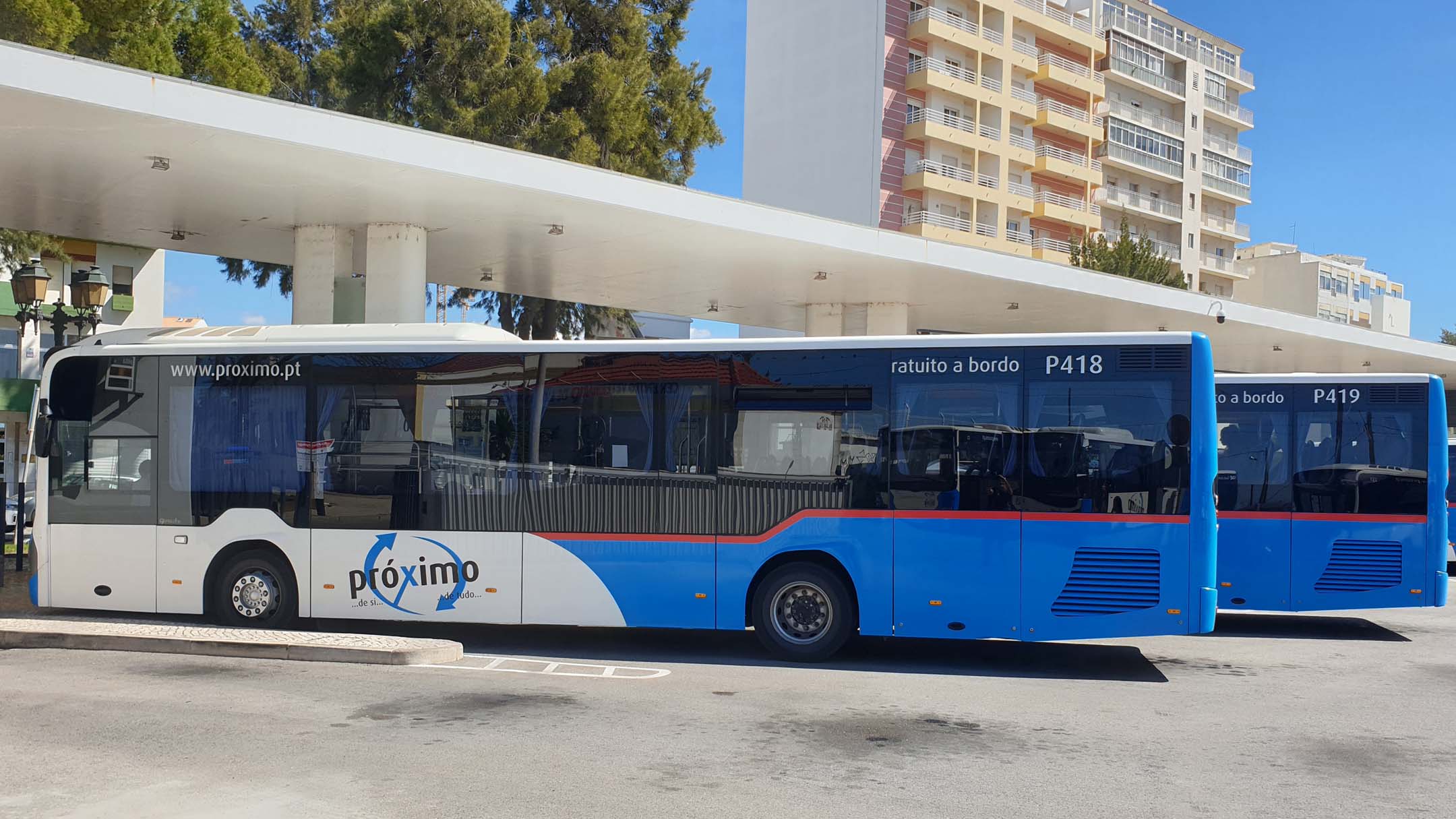 Bus de Faro au Portugal