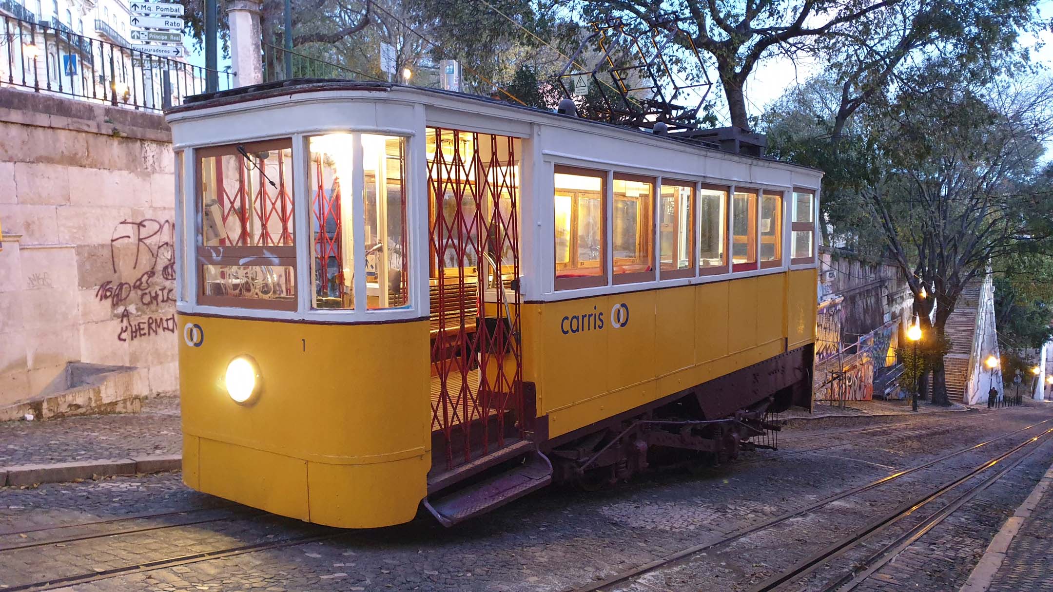 Tramway de Lisbonne au Portugal