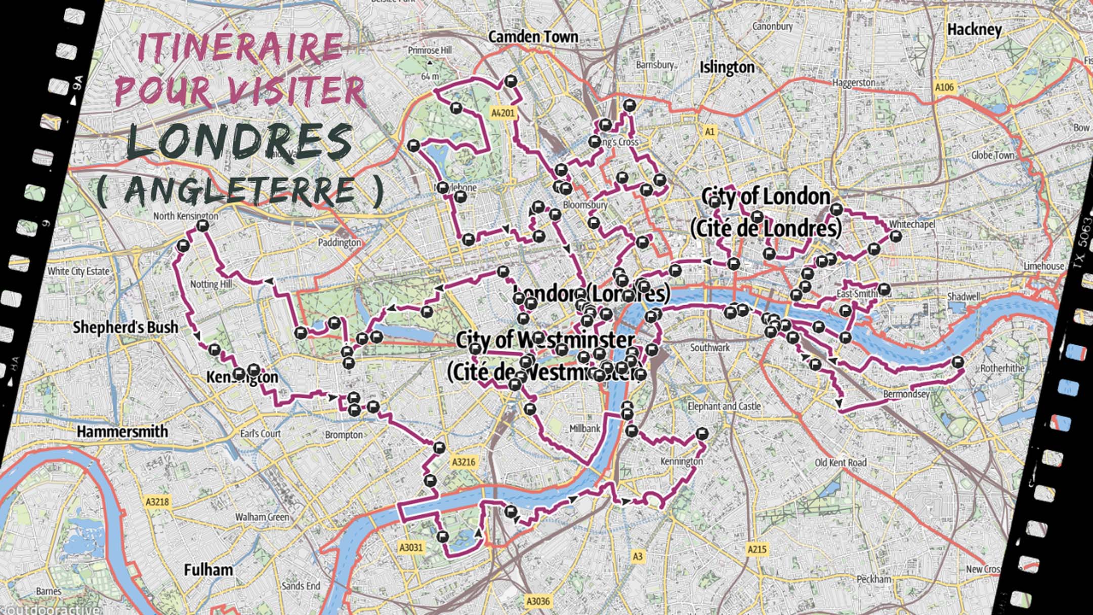 Carte de Londres à télécharger gratuitement en PDF pour imprimer