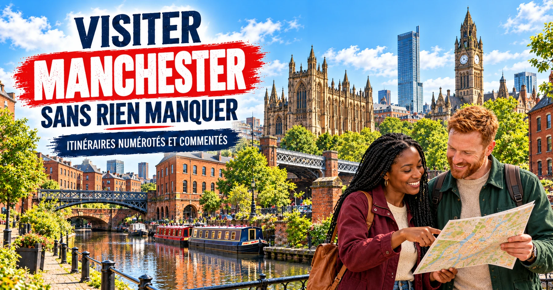 Visiter Manchester — itinéraires numérotés et commentés