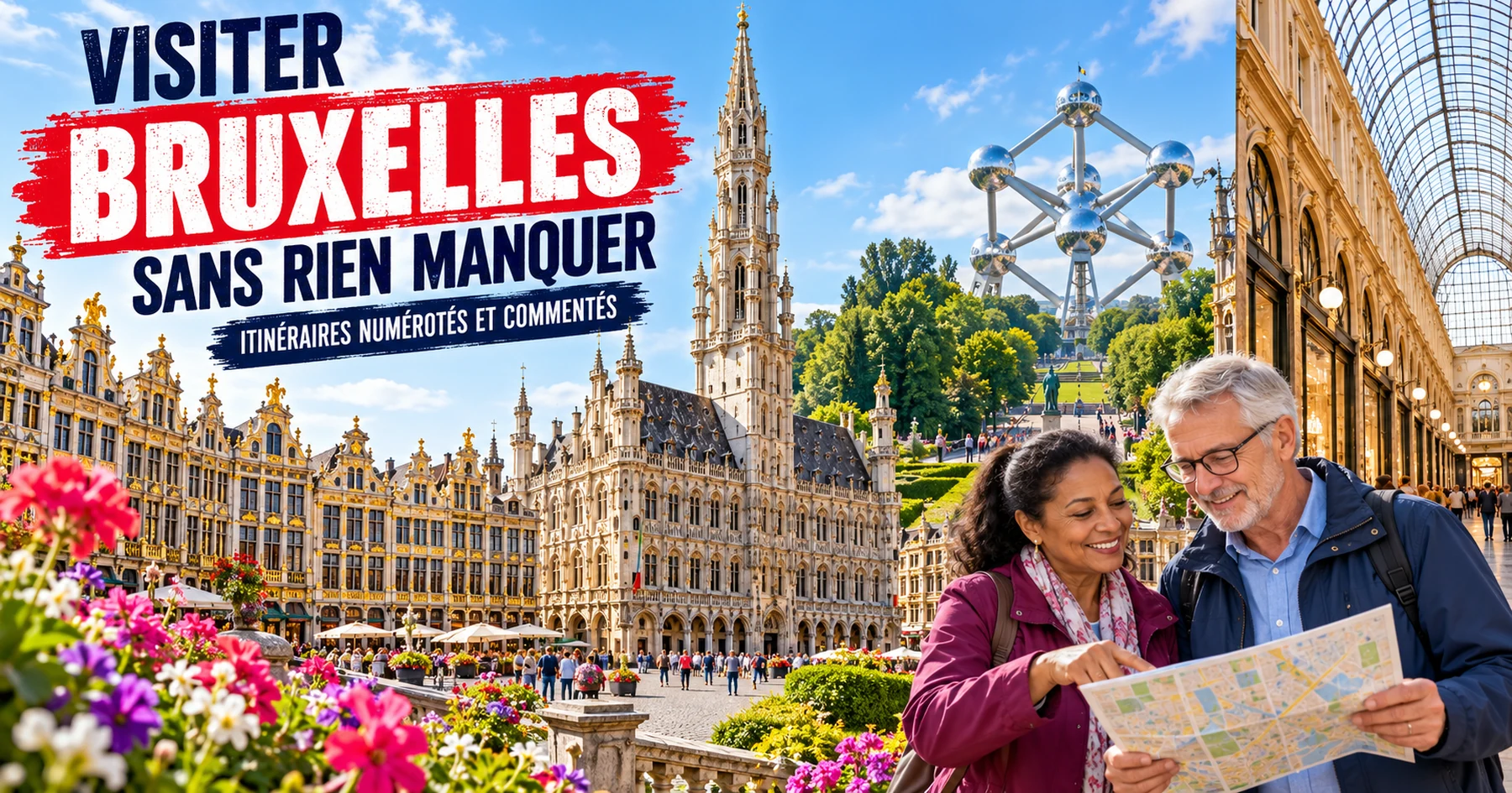 Visiter Bruxelles — itinéraires numérotés et commentés